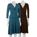 Max & Cleo Women's Ruched Waist Jersey Dress