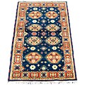 Indo Kazak Navy/ Red Rug (3 x 5)