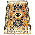 Indo Kazak Tangerine/ Ivory Rug (3'x5')