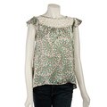 BCBGeneration Women's Satin Bib Front Blouse