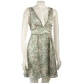 BCBGeneration Sleeveless V-neck Satin Dress