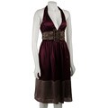 To The Max Silk Ruched Waist Halter Dress
