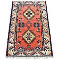 Indo Kazak Rust/ Ivory Rug (3 x 5)