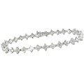 18k White Gold 1 5/8ct TDW Diamond Flower Bracelet (G-H-I, SI)