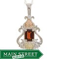 Black Hills Gold on Silver Garnet Necklace