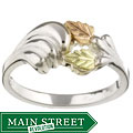 Black Hills Gold on Silver Ring