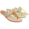 Journee Women's Bamboo Patent Sandals
