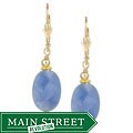 14k Goldfill Denim Blue Denim Quartz Drop Earrings