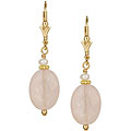 14k Goldfill Rose Quartz Drop Earrings