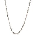 14k White Gold 20-inch Singapore Necklace