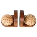 Pair of Hand-carved Golf Ball Bookends