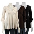 Simply Irresistible Women's V-neck Ruched-sleeve Top