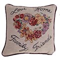 Flower Heart Tapestry Pillows (Set of 2)