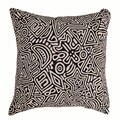 Cypress Black/ White Feather Throw Pillows (Set of 2)