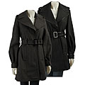 Marvin Richards Women's Button-front Belted Coat