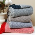 Pure New Zealand Wool Melange Throw Blanket