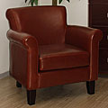 Cosmopolitan Cognac Leather Arm Chair