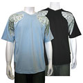 Dolphino Men's 'Wings' V-neck Rhinestone Shirt