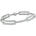 14k White Gold 2-1/6ct TDW Diamond Bracelet