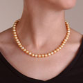 14k Gold Freshwater Gold Cultured Pearl Strand (7-7.5 mm/18in.)