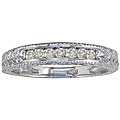 10k White Gold 1/8ct TDW Diamond Wedding Band (K, I2)