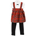 Good Lad Toddler Girl's Plaid Jumper and Legging Set