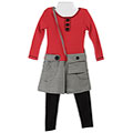 Good Lad Toddler Girl's Gingham Dress and Legging Set