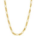14k Gold over Silver 16-inch Figaro Chain