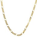 14k Gold over Silver 20-inch Figaro Chain