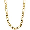 14k Gold over Silver 24-inch Figaro Chain