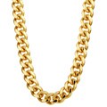 14k Gold over Silver 24-inch Miami Cuban Chain