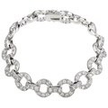 Linked Circles Cubic Zirconia Bracelet