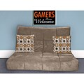 Roxy Video Game Grey Sage Microfiber Floor Chair
