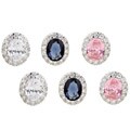 Oval Cubic Zirconia Stud Earrings