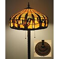 Tiffany-style Stained Glass Cactus Floor Lamp