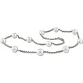 14k White Gold White Freshwater Pearl Necklace