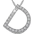 14k Gold 1/10ct TDW Initial 'D' Diamond Necklace (H-I-J, I1-I2)