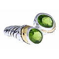 Sterling Silver Green Cubic Zirconia Ring