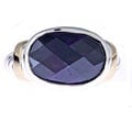 Sterling Silver Purple Cubic Zirconia Ring