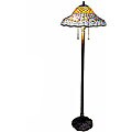 Tiffany-style Peacock Floor Lamp