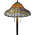 Tiffany-style Peacock Floor Lamp