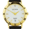 Croton Men's Casual Leather Strap Quartz Watch
