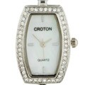 Croton Women's Mother of Pearl Dial Crystal Watch