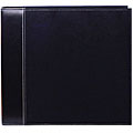Black Faux Suede 12x12 Memory Book Binder with 40 Bonus Pages
