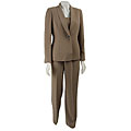Kasper 3-piece Shawl Collar Melange Pant Suit