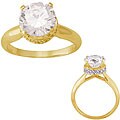 The Simon Frank Collection 14k Yellow Gold Overlay CZ Ring