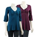 Tammy Mars Women's 3/4 Lantern-sleeve Top
