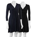 Tammy Mars Women's Shirred V-neck Dress