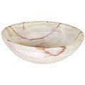 Green Onyx Round Vessel Sink