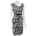 David Meister Women's Belted Print Dress